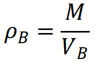 Bulk density calculation formula
