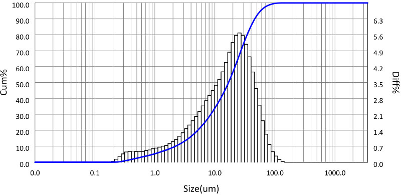 Laser diffraction measurement example