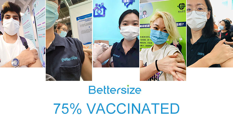 Bettersize Staffs 75 percent Vaccinated with Paid Leave Benefits
