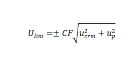 calculating formula of the acceptance limit  for the accuracy test 