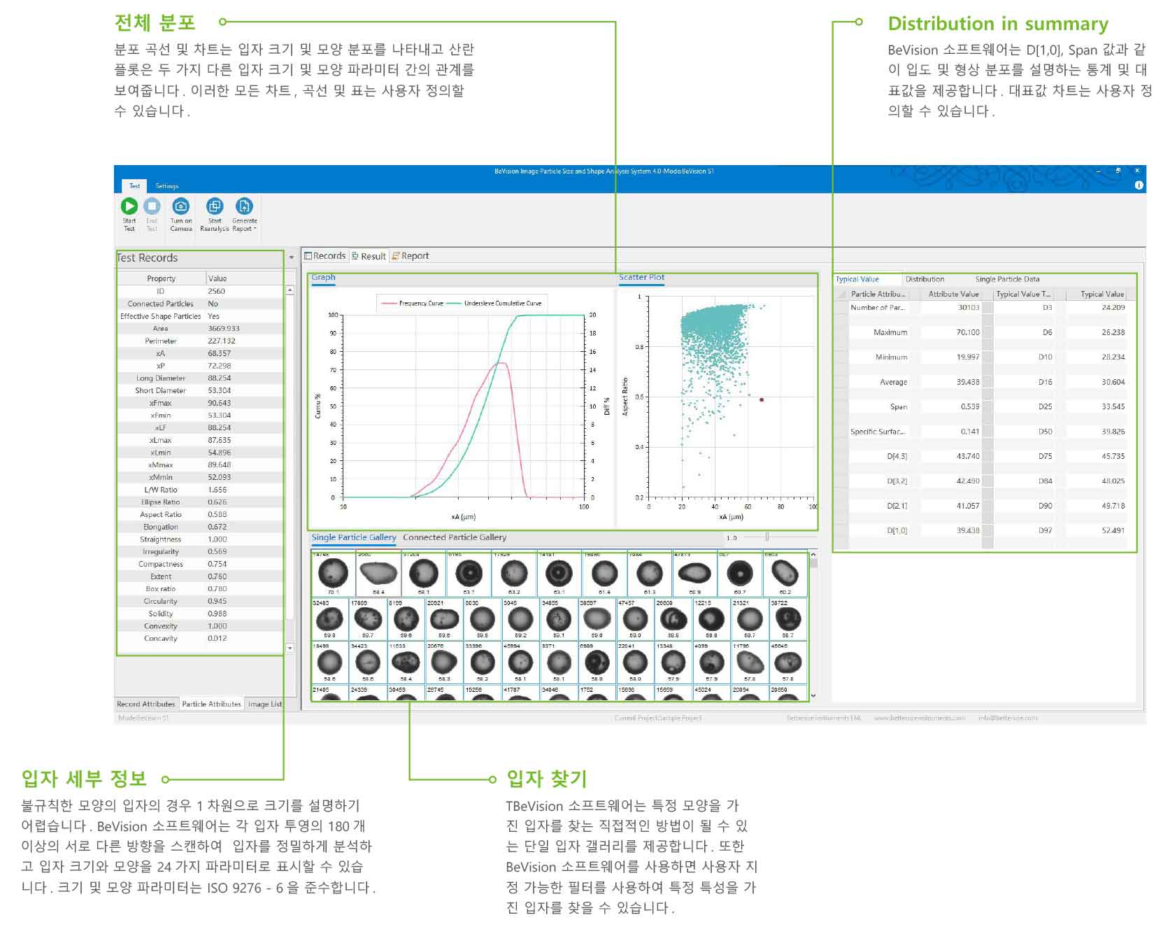 BeVision S1 - 클래식타입 입자 크기 및 입자 형상 이미지 분석기 | Bettersize