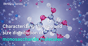 Characterizing the size and size distribution of monosaccharide molecules