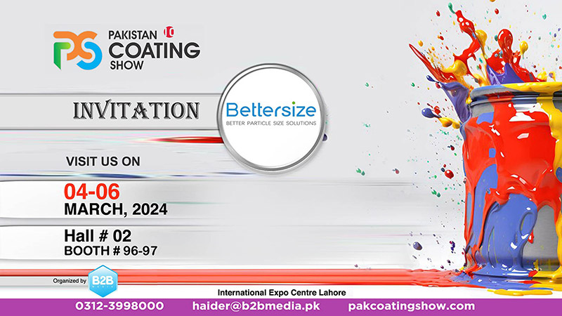 Bettersize at Pakistan Coating Show 2024