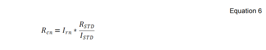 the Rayleigh ratio of samples at different concentrations were calculated as Equation 6