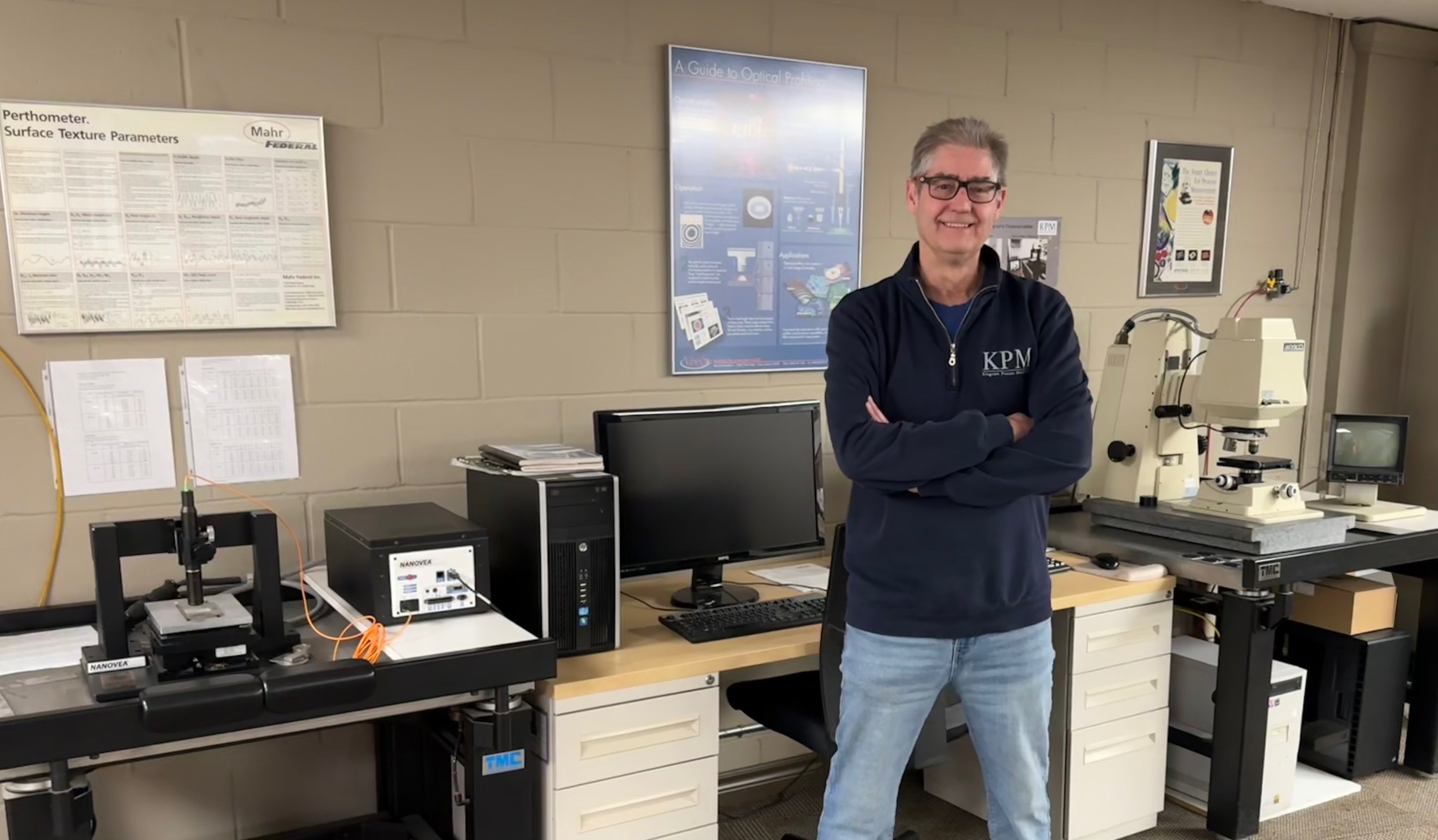 Chris Pelow at his lab