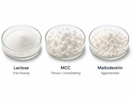 Commonly used pharmaceutical excipients evaluated in the study
