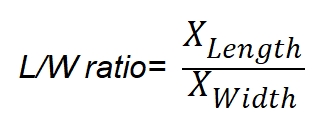 Definition of L/W ratio
